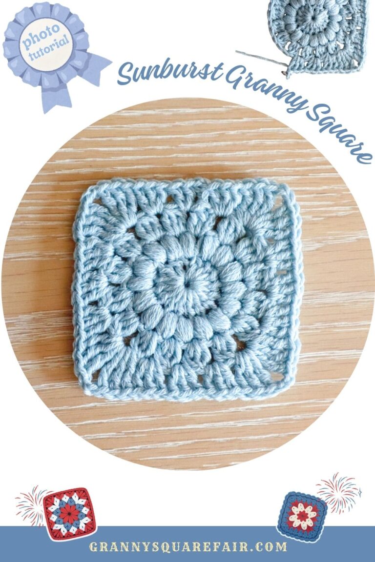 Sunburst Granny Square – Single Color