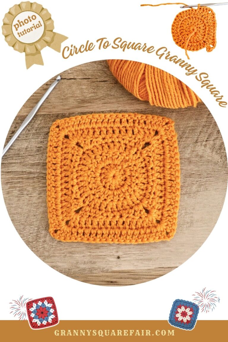 Circle To Square Granny Square – Single Color