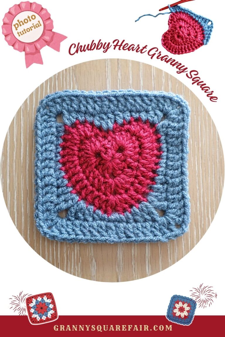 Chubby Heart Granny Square