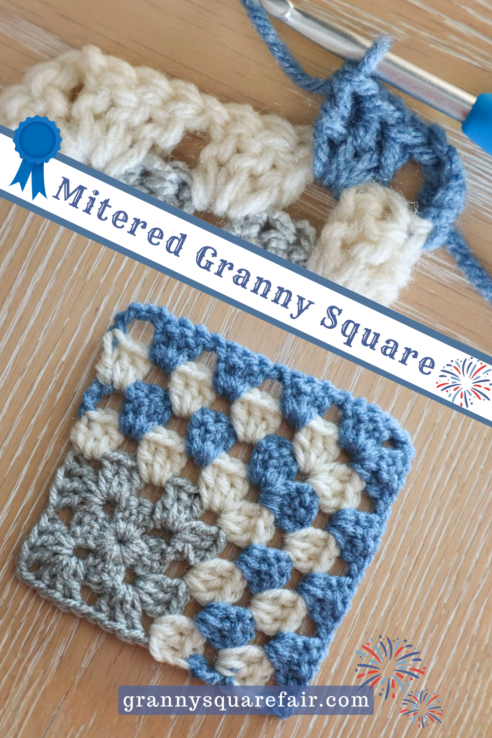 mitered granny square