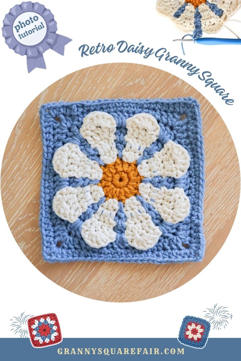 Retro Daisy Granny Square Instructions