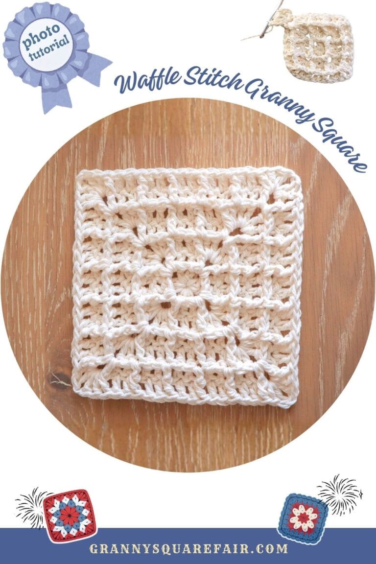 Waffle Stitch Granny Square