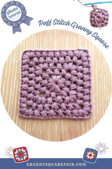 puff stitch granny square